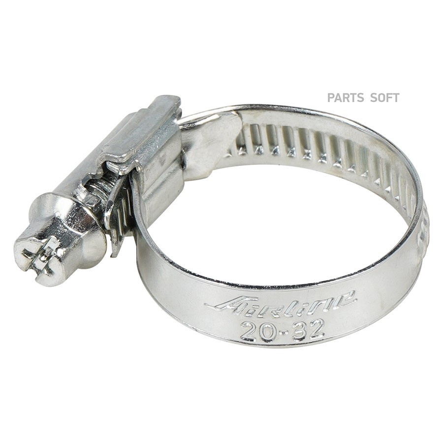 Хомут на патрубки AIRLINE червячный 20-32 мм (оцинкованный) - AIRLINE None None